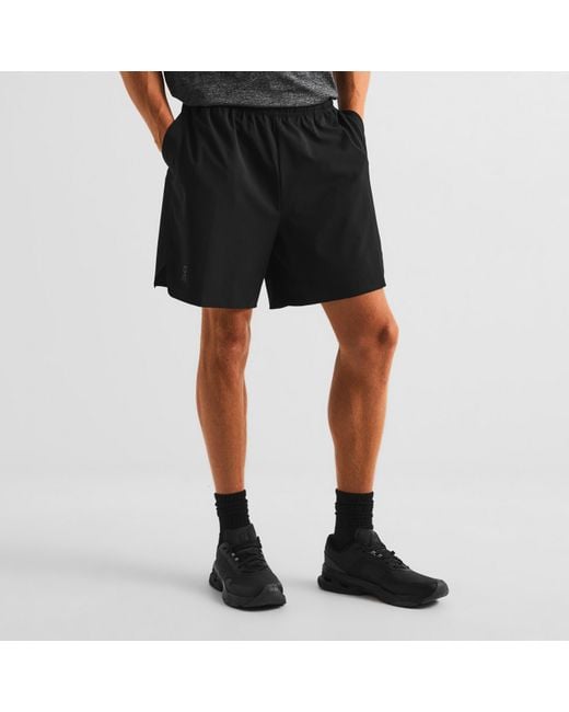 On Shoes Black Train Shorts Sn64 for men