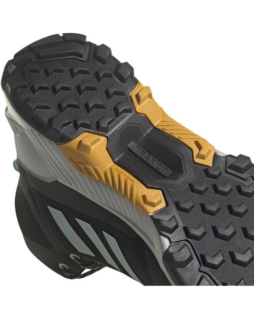 Adidas Blue Waterproof Trail Mid Hiking Shoes for men