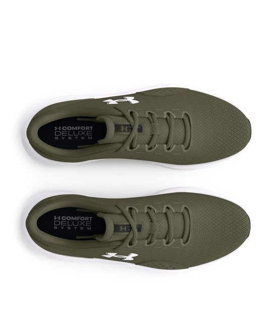 Under Armour Green Charged Surge 4 Running Shoes for men