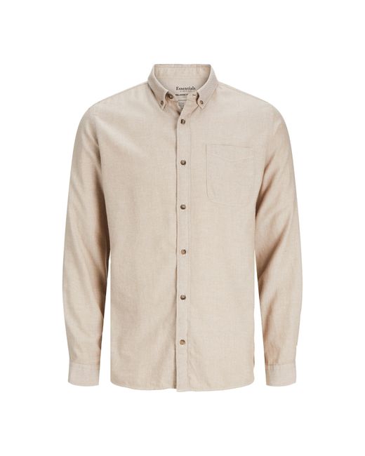 Jack & Jones Natural And Classic Regular Fit Long Sleeve Cuff Shirt for men