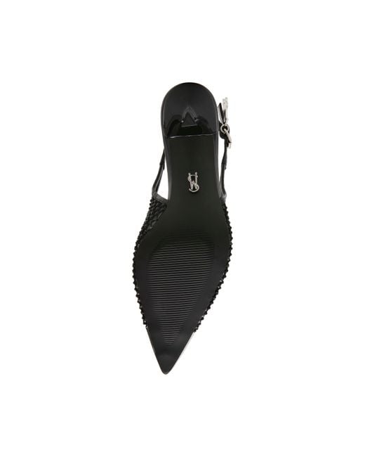 Steve Madden Black Vixen Mesh Slingbacks