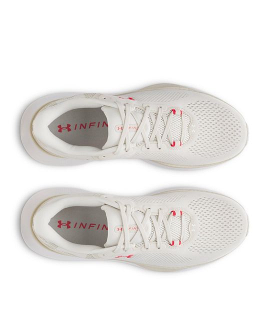 Under Armour White Infinite Pro Entry Road Running Shoes for men