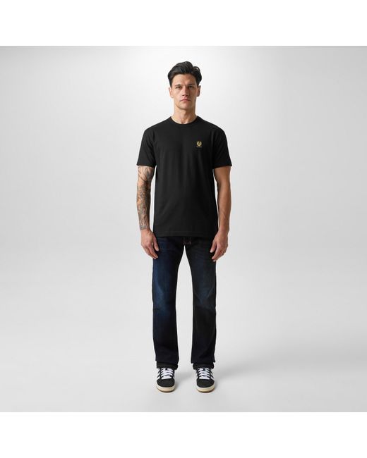 Belstaff Black Phoenix Cotton Short Sleeve T-Shirt for men
