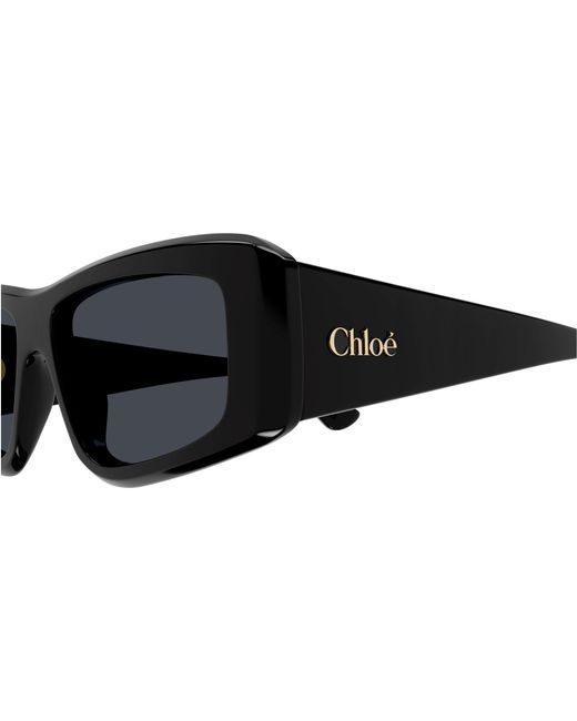 Chloé Gray Rectangle Sunglasses