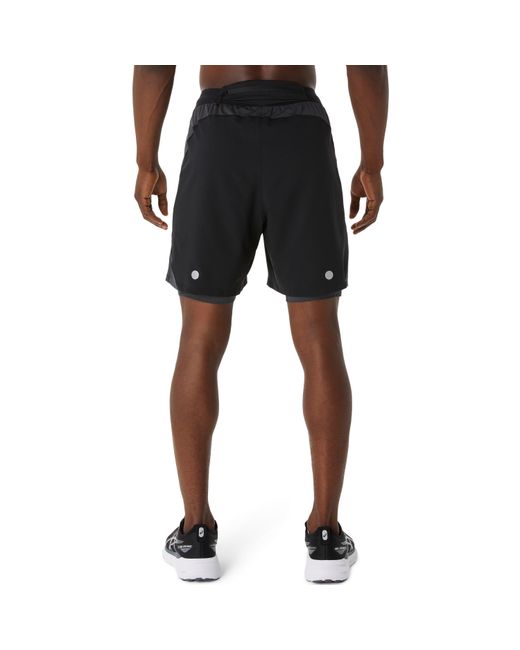 Asics Black Road N Short Performance Running Shorts for men