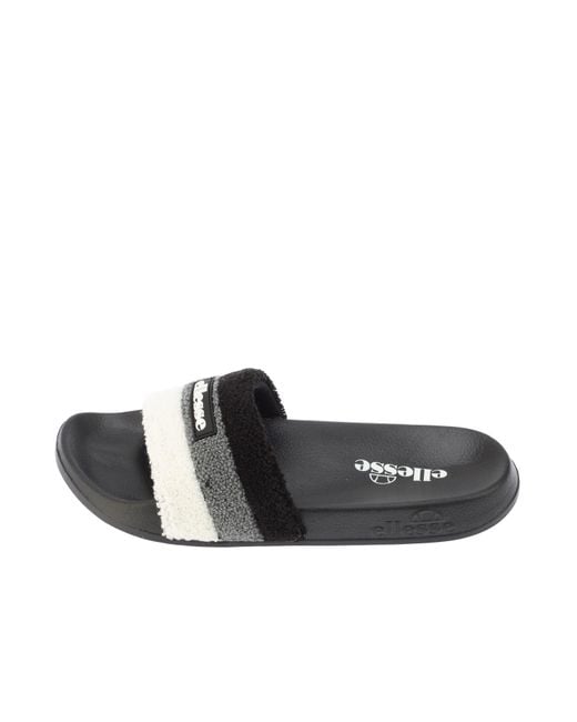 Ellesse Black Triply Pool Slider for men