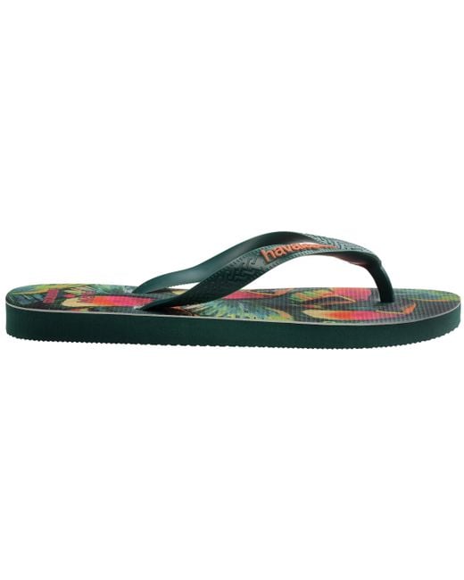 Havaianas Green Top Print Flip Flops
