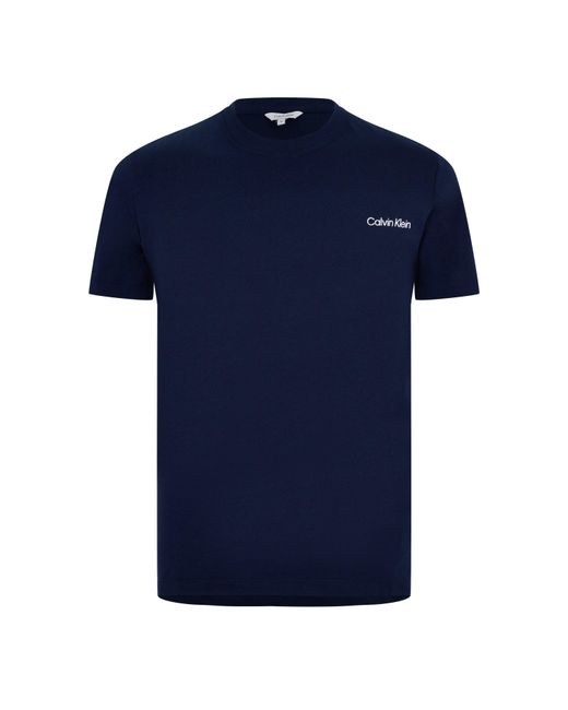 Calvin Klein Blue Core Logo T Shirt for men