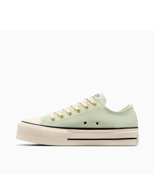 Converse White Chuck Taylor All Star Lif Platform Trainers
