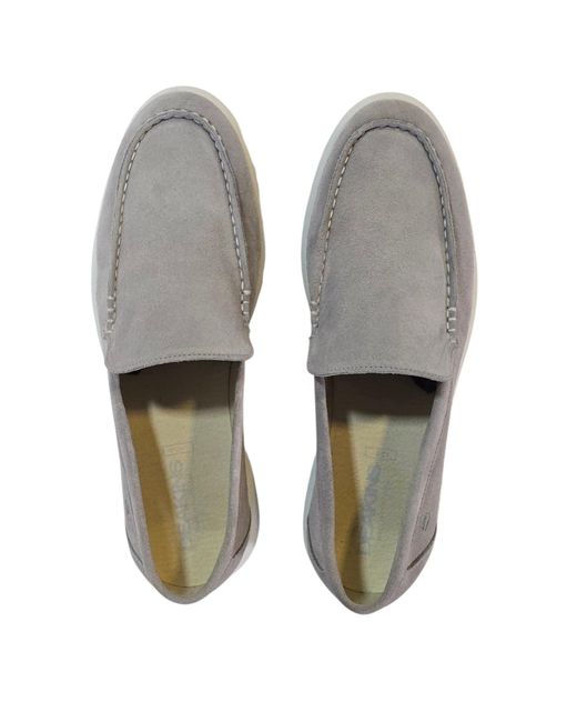 Deakins Gray Deaks Francis Boat Shoes for men