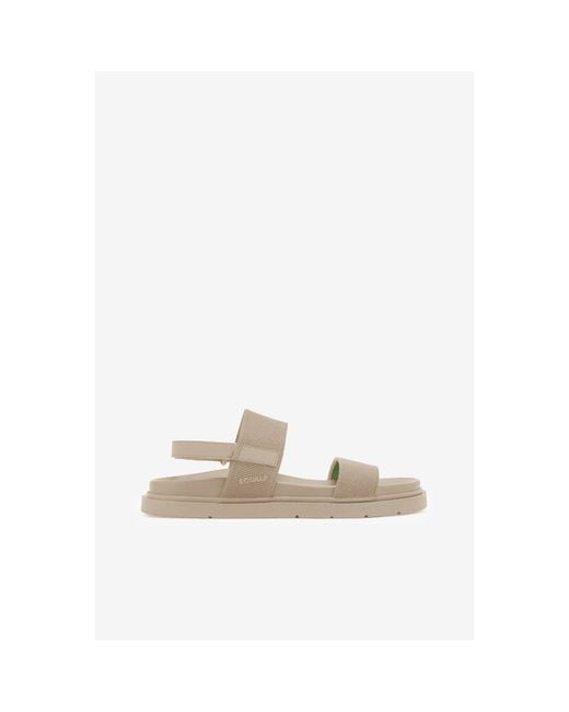 Ecoalf White Thaisalf Lightweight Flat Sandals
