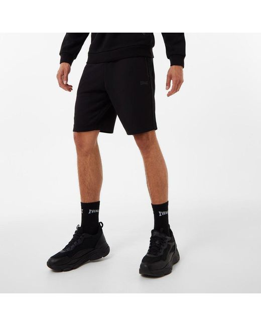 Everlast Black Premium Jersey Shorts for men