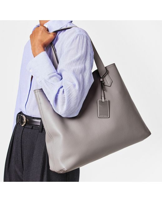 Emporio Armani Gray Tote Bags