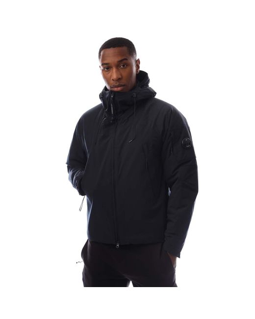 C P Company Blue Pro-Tek Hooded Padded Jacket for men