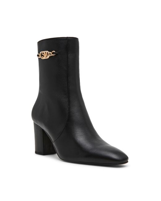 Steve Madden Black Geneeva Heeled Ankle Boot