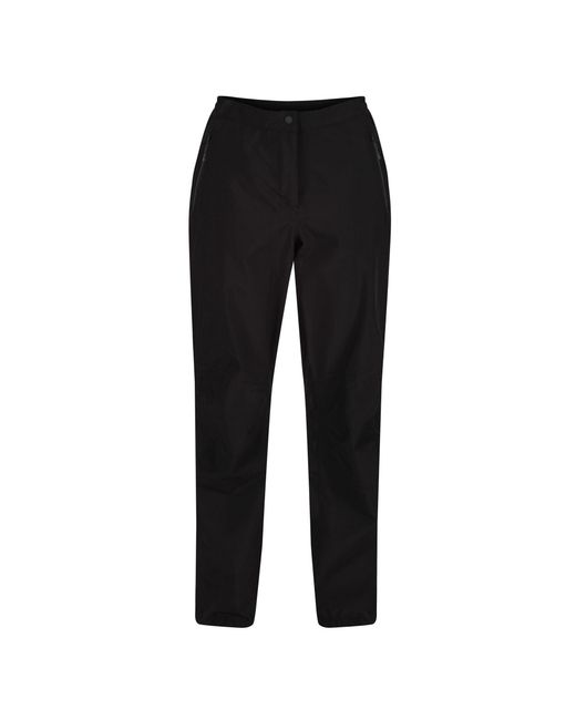 Regatta Black Highton Waterproof Overtrousers (long)