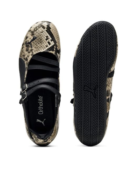 PUMA Black Speedcat Ballet Snake Ballet Pumps