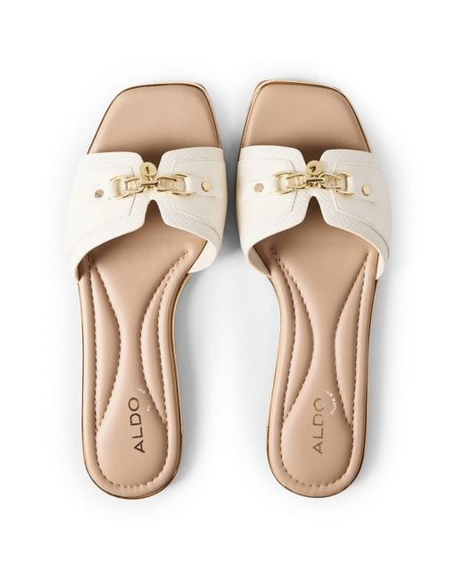 ALDO Natural Flat Sandals
