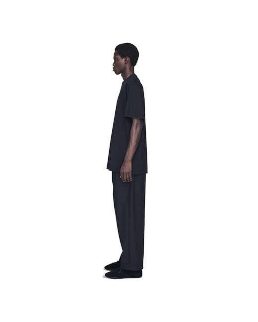 Y-3 Blue Open Cuff Soft Fabric Joggers for men