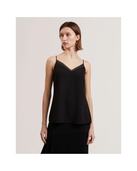 Ted Baker Black Chiffon Woven Cami Vest