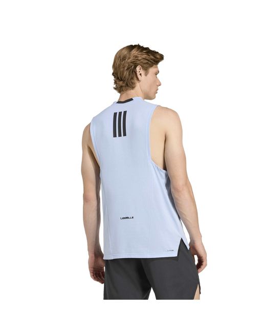 Adidas Blue Training Performance Vest for men