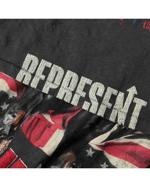 Represent Black Oversized T-Shirt for men