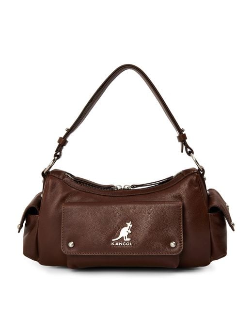 Kangol Brown Mini Utility Shoulder Bags