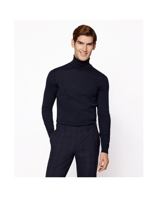 Boss Blue Musso P Crew Sweatshirt for men