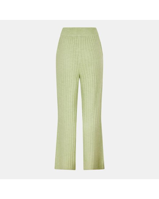 Jack Wills Green Knit Rib Trouser