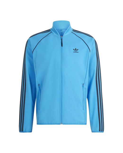 Adidas Originals Blue Sst Bonded Track Top for men