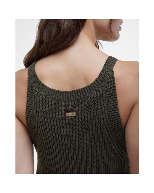 Barbour Black Dakota Knitted Midi Dress