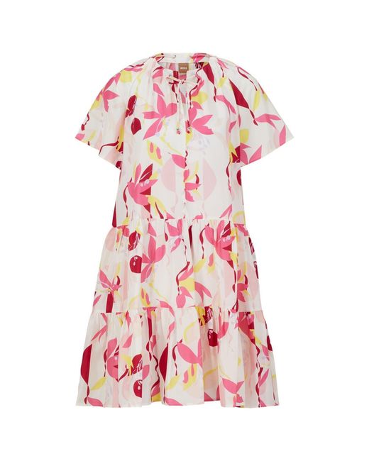 Boss Pink Darouna Dress