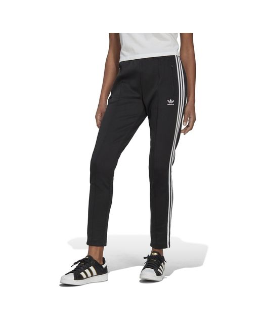 Adidas Originals Black Closed Hem Tapered Fit Tracksuit Joggers