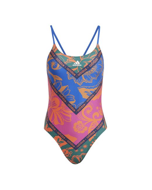 Adidas Blue Farm One Piece Swimsuit