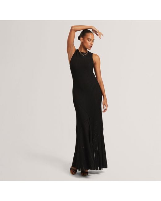 Ted Baker Black Knitted Midi Dress