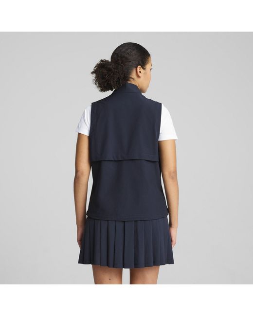 PUMA Blue Ripguard Vest Performance Golf Jacket