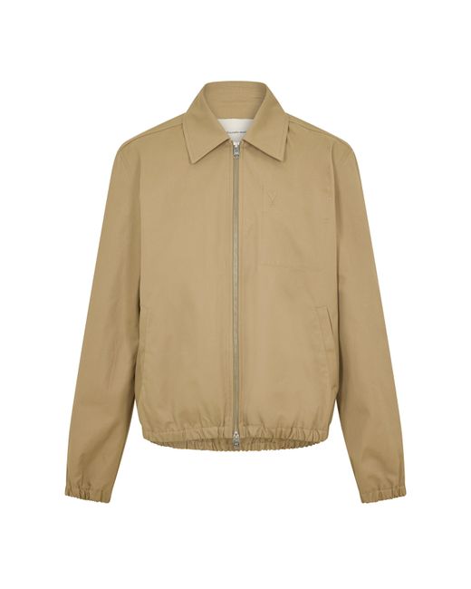 AMI Natural Embossed Harrington Jacket for men