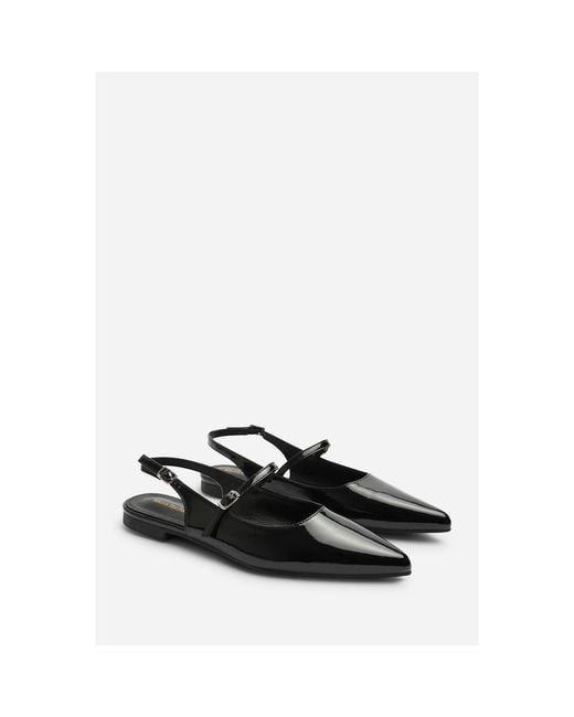 Where's That From Multicolor Where's Pointed Toe Mary Jane Open Back Ballet Flats