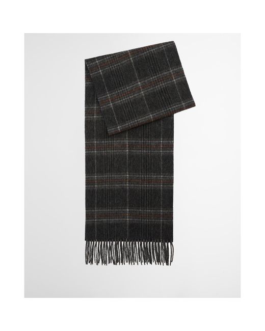 Barbour Black Marsden Reversible Lambswool Scarf