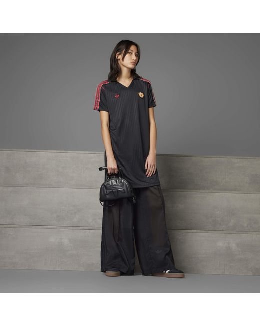Adidas Black Mufc Icon T-Shirt Dress