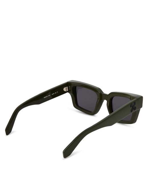 Off-White c/o Virgil Abloh Black Richardson Rectangle Sunglasses for men