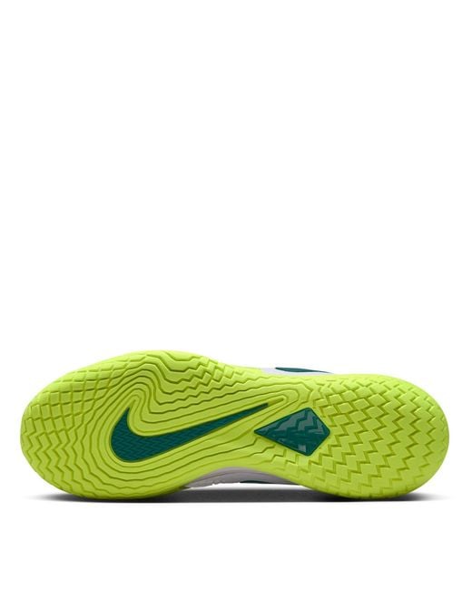 Nike Green Court Zoom Vapor Cage 4 Rafa Hard Court Tennis Shoes for men