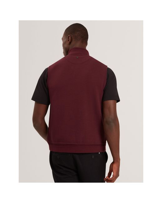 Ted Baker Purple Quilted Gilet for men