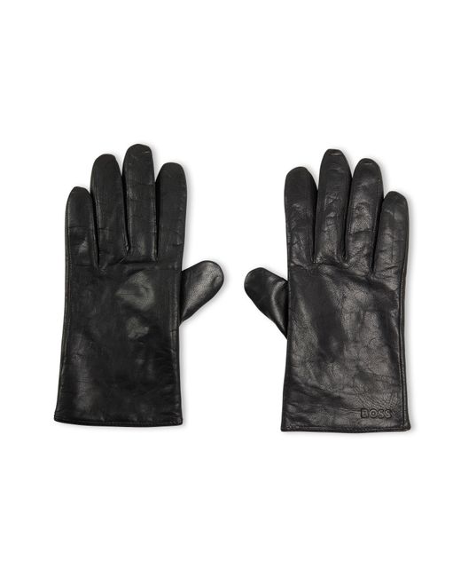 Boss Black Gioli Fleece Gloves for men
