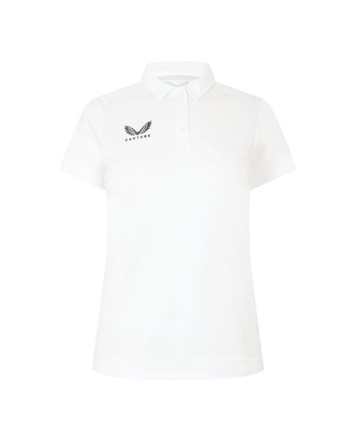 Castore White Short Sleeve Polo Shirt