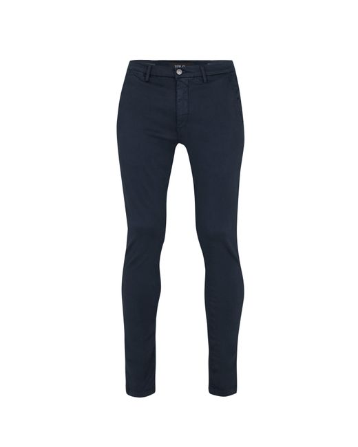 Replay Blue Zeumar Hyperchino Color Xlite Pants for men