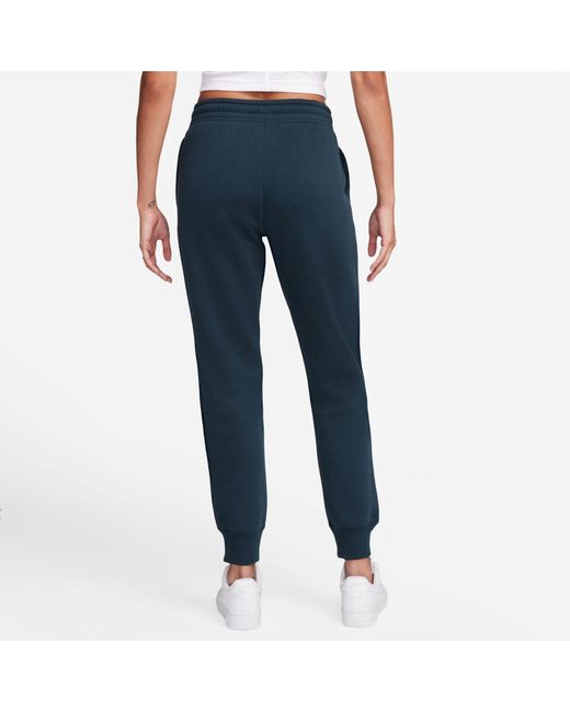 Nike Blue Sportswear Phoenix Fleece Mid-Rise Sweatpants