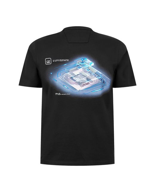 CP COMPANY METROPOLIS Black T-Shirts for men