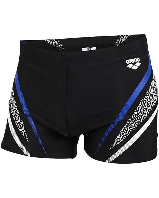 Arena Black Graphic Swim Shorts for men