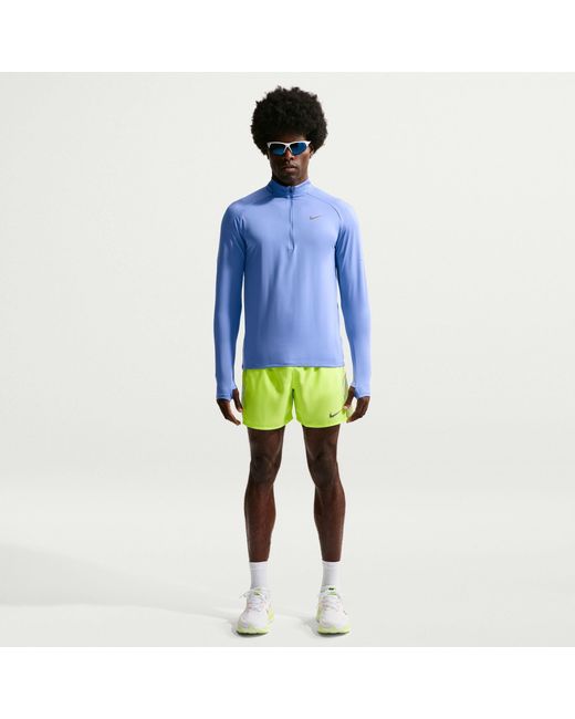 Nike Blue Stride Half Zip Top for men